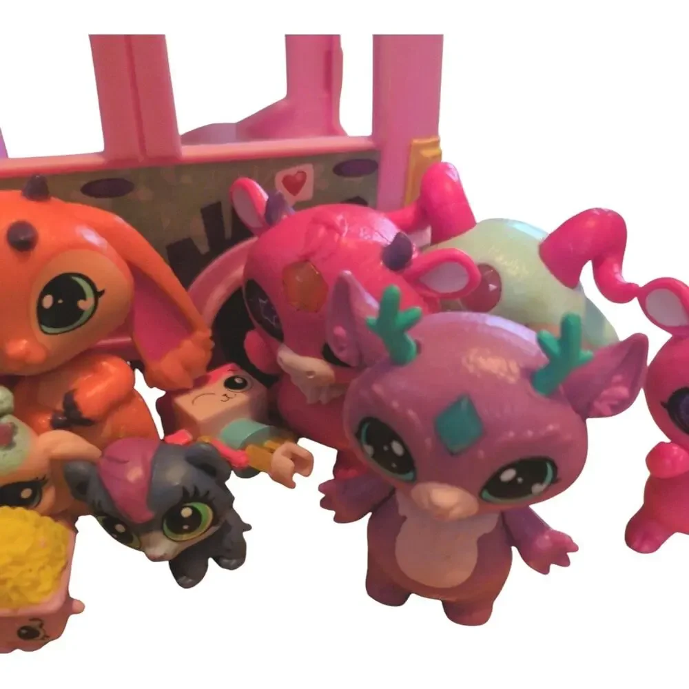 Littlest Pet Shop Magic Mixies Care Bare Tiko Belle Mozzarella Firgures Toy Lot